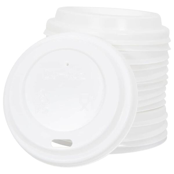 vidaXL Pap&iacute;rov&eacute; v&iacute;čka na k&aacute;vu &Oslash;60 mm 4oz 1000 pcs b&iacute;l&eacute; plast