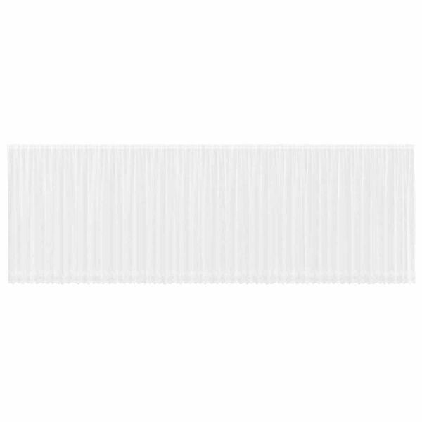vidaXL Čipkov&yacute; Z&aacute;věs se z&aacute;clonami B&iacute;l&aacute; 245 x 1200 cm Polyester