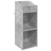 vidaXL Skř&iacute;ň na gramofonov&eacute; desky Betonově &scaron;ed&aacute; 36 x 36 x 95,5 cm