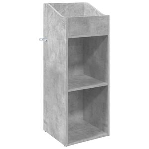 vidaXL Skř&iacute;ň na gramofonov&eacute; desky Betonově &scaron;ed&aacute; 36 x 36 x 95,5 cm