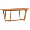 vidaXL Zahradn&iacute; j&iacute;deln&iacute; stůl ov&aacute;ln&yacute; 200 x 90 x 75 cm masivn&iacute; ak&aacute;cie