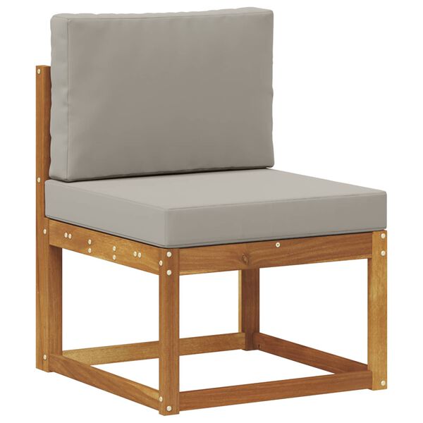 vidaXL Venkovn&iacute; pohovkov&aacute; souprava 9 pcs Př&iacute;rodn&iacute; a světle &scaron;ed&aacute;