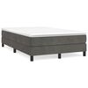 vidaXL Box spring postel s matrac&iacute; tmavě &scaron;ed&yacute; 120x190 cm samet