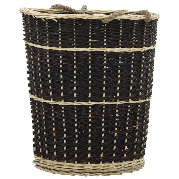 vidaXL Nůše na dřevo s popruhy 50 x 44 x 58 cm přírodní vrba