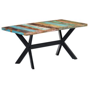 vidaXL J&iacute;deln&iacute; stůl 160 x 80 x 75 cm masivn&iacute; recyklovan&eacute; dřevo