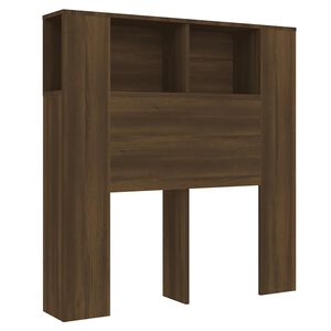 vidaXL Čelo postele s &uacute;ložn&yacute;m prostorem hněd&yacute; dub 100x18,5x102,5 cm