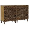 vidaXL Serv&iacute;rovac&iacute; skř&iacute;ň 2 ks 60 x 33,5 x 75 cm Masivn&iacute; mangov&eacute; dřevo
