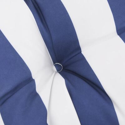vidaXL Podušky na palety 2 ks modré a bílé pruhy textil