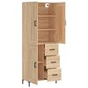 vidaXL Skř&iacute;ň highboard dub sonoma 69,5 x 34 x 180 cm kompozitn&iacute; dřevo
