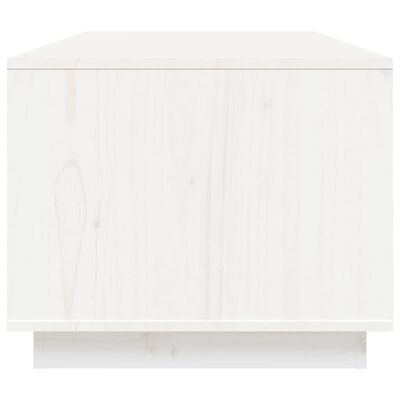 vidaXL Konferenční stolek bílý 100 x 50 x 41 cm masivní borové dřevo