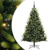 vidaXL Uměl&yacute; skl&aacute;dac&iacute; v&aacute;nočn&iacute; stromeček 300 LED Zelen&aacute; 180 cm PVC a PE