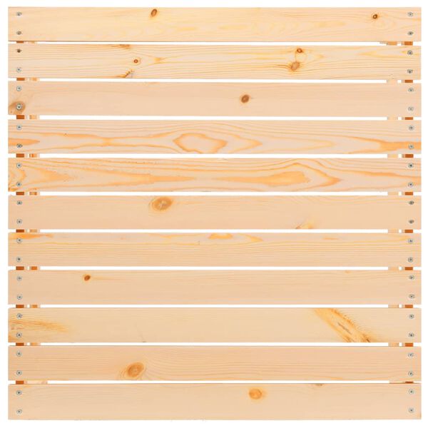 vidaXL Zahradní podnožka s poduškou masivní borové dřevo