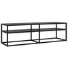 vidaXL TV stolek čern&yacute; 140 x 40 x 40,5 cm tvrzen&eacute; sklo