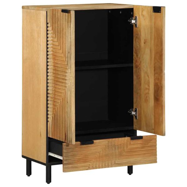 vidaXL Skř&iacute;ň highboard hněd&yacute; 60x33x100 cm masivn&iacute; mangovn&iacute;kov&eacute; dřevo