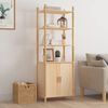vidaXL Skř&iacute;ň highboard čern&aacute; 60x40x173 cm kompozitn&iacute; dřevo