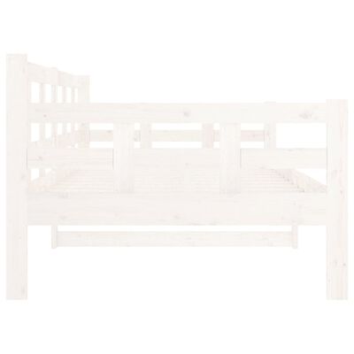 vidaXL Válenda bílá masivní borové dřevo 90 x 190 cm