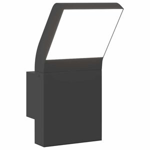 vidaXL Venkovn&iacute; n&aacute;stěnn&eacute; LED sv&iacute;tidlo čern&eacute; lit&yacute; hlin&iacute;k