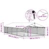 vidaXL Venkovn&iacute; ps&iacute; kotec se střechou 600 x 300 x 150 cm