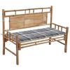 vidaXL Zahradn&iacute; lavice s podu&scaron;kou 120 cm bambus