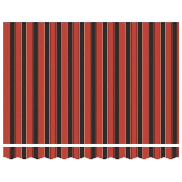 vidaXL Zatahovac&iacute; mark&yacute;za oranžov&aacute; a hněd&aacute; 3 x 2,5 m textil a hlin&iacute;k