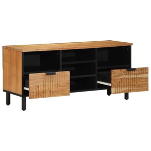 vidaXL Televizn&iacute; skř&iacute;ň Hněd&aacute; 100 x 33,5 x 46 cm Masivn&iacute; mangov&eacute; dřevo
