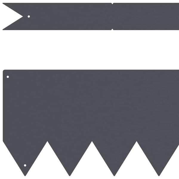 vidaXL Okraj tr&aacute;vn&iacute;ku 10 pcs Antracit 100 x 0,05 x 20 cm