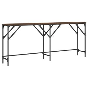 vidaXL Konzolov&yacute; stolek hněd&yacute; dub 180 x 29 x 75 cm kompozitn&iacute; dřevo