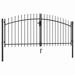 vidaXL Dvoukř&iacute;dl&eacute; plotov&eacute; br&aacute;ny Woerden s kop&iacute;m nahoře 299,5 x 149,5 cm