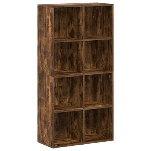 vidaXL Knihovna/př&iacute;born&iacute;k kouřov&yacute; dub 66x30x130 cm kompozitn&iacute; dřevo