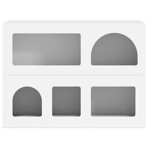 vidaXL Serv&iacute;rovac&iacute; skř&iacute;ň B&iacute;l&aacute; 80.5 x 35 x 59 cm kompozitn&iacute; dřevo