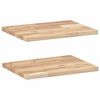 vidaXL Plovouc&iacute; police 2 ks 40 x 30 x 2 cm neo&scaron;etřen&eacute; ak&aacute;ciov&eacute; dřevo