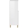 vidaXL Skř&iacute;ň highboard b&iacute;l&aacute; s vysok&yacute;m leskem 60 x 36 x 110 cm kompozit