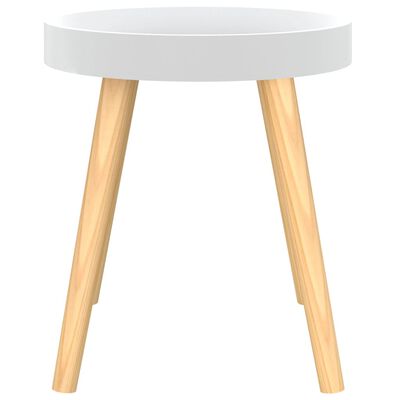 vidaXL Odkládací stolek bílý 38x38x40 cm kompozitní dřevo a borovice