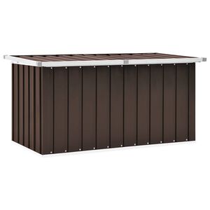 vidaXL Zahradn&iacute; &uacute;ložn&yacute; box hněd&yacute; 129 x 67 x 65 cm