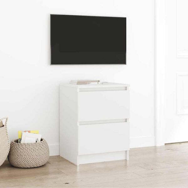 vidaXL TV skříňka bílá 40x35x54 cm kompozitní dřevo