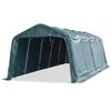 vidaXL Mobiln&iacute; př&iacute;stře&scaron;ek pro zv&iacute;řata PVC 550 g/m&sup2; 3,3x8 m tm. zelen&yacute;