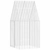 vidaXL Klec pro kr&aacute;l&iacute;ky Stř&iacute;brn&aacute; 100 x 100 x 210 cm Pozinkovan&aacute; ocel