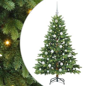 vidaXL Uměl&yacute; v&aacute;nočn&iacute; stromeček s stojanem Zelen&aacute; 150 cm PE a PVC