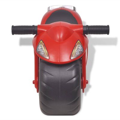 vidaXL Odrážedlo motorka plastové červené