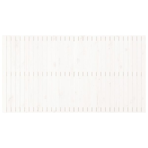 vidaXL N&aacute;stěnn&eacute; čelo postele b&iacute;l&eacute; 204x3x110 cm masivn&iacute; borov&eacute; dřevo