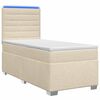 vidaXL Postel boxspring s matrac&iacute; s čelo Kr&eacute;mov&aacute; 100 x 200 cm Textil