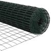 vidaXL Plot s sloupkem Zelen&aacute; 1,5 x 10 m Ocel a PVC
