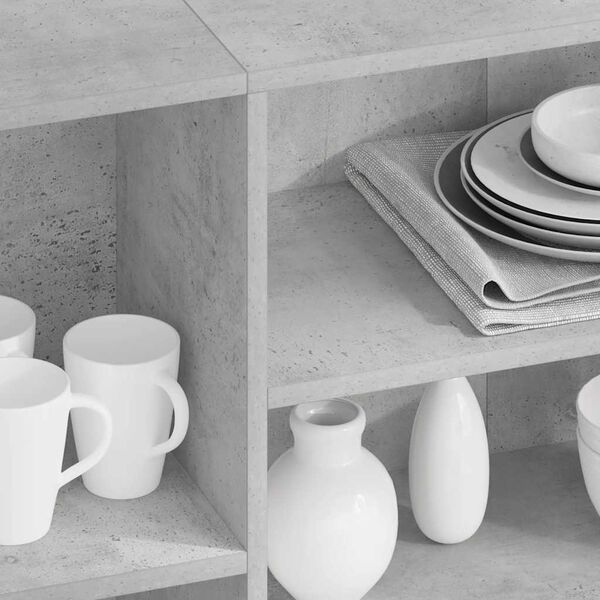 vidaXL Příborník betonově šedý 120 x 30 x 75 cm kompozitní dřevo