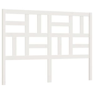 vidaXL Čelo postele b&iacute;l&eacute; 126 x 4 x 104 cm masivn&iacute; borovice