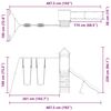 vidaXL Dětsk&eacute; hři&scaron;tě na zahradu masivn&iacute; borov&eacute; dřevo