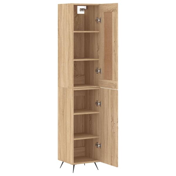 vidaXL Skř&iacute;ň highboard dub sonoma 34,5 x 34 x 180 cm kompozitn&iacute; dřevo