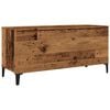 vidaXL Skř&iacute;ňka na LP desky old wood 100 x 38 x 48 cm kompozitn&iacute; dřevo