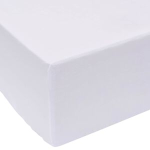 vidaXL Prostěradlo B&iacute;l&aacute; 200 x 160 cm Bavlna