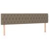 vidaXL Box spring postel s matrac&iacute; taupe 180x200 cm textil