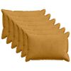 vidaXL Povlak na pol&scaron;t&aacute;ř 6 ks HOUTEN Žlut&aacute; 30 x 50 cm man&scaron;estr